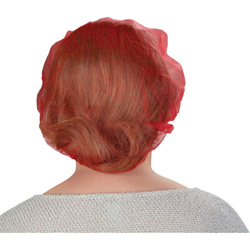 Bouffant Caps, Polypropylene, 21", Red St. Lawrence Industrial & Safety Supply