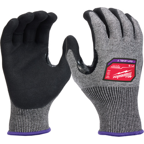 Gants enduits par trempage &agrave; dext&eacute;rit&eacute; &eacute;lev&eacute;e, Taille Petit, Calibre 18, Rev&ecirc;tement Nitrile, Enveloppe en Nylon/Poly&eacute;thyl&egrave;ne/Tungst&egrave;ne, ASTM ANSI niveau A7/EN 388 niveau F St. Lawrence Industrial & Safety Supply