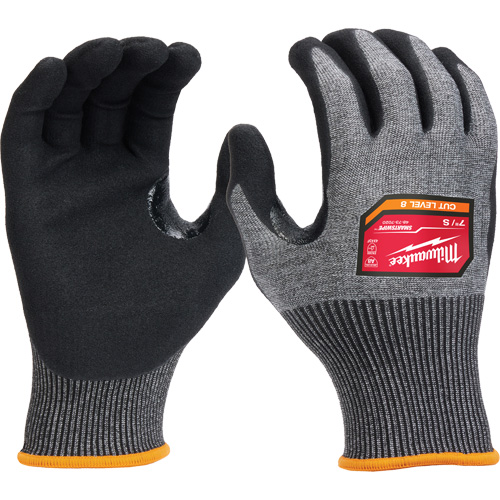 Gants enduits par trempage &agrave; dext&eacute;rit&eacute; &eacute;lev&eacute;e, Taille Petit, Calibre 18, Rev&ecirc;tement Nitrile, Enveloppe en Nylon/Poly&eacute;thyl&egrave;ne/Tungst&egrave;ne, ASTM ANSI niveau A8/EN 388 niveau F St. Lawrence Industrial & Safety Supply