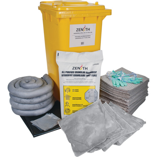 Spill Kit, Universal, Bin, 63 US gal. Absorbancy St. Lawrence Industrial & Safety Supply