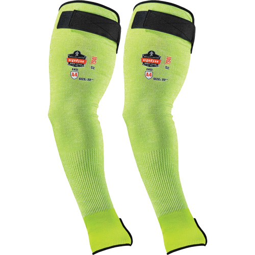 Manche de protection contre la coupe ProFlex 7941-PR, TenaLux, 18", ASTM ANSI niveau A4/EN 388 niveau D, Lime haute visibilit&eacute; St. Lawrence Industrial & Safety Supply