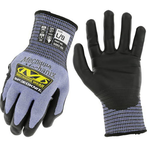 Gants r&eacute;sistants aux coupures SpeeKnit S2EC33, Taille Moyen/8, Calibre 18, Rev&ecirc;tement Ur&eacute;thane, Enveloppe en PEHP/Tungst&egrave;ne, ASTM ANSI niveau A5/EN 388 niveau D St. Lawrence Industrial & Safety Supply