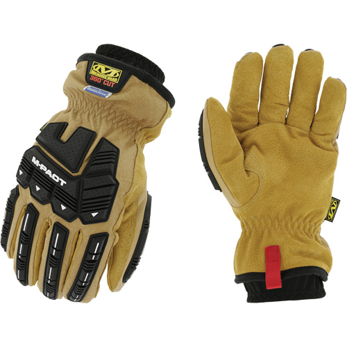 Coldwork Waterproof M-Pact&reg; Driver Gloves, 8, Grain Leather Palm, Elastic Cuff St. Lawrence Industrial & Safety Supply