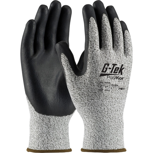Gants r&eacute;sistants &agrave; la coupe G-Tek, Taille T-petit, Calibre 13, Rev&ecirc;tement Nitrile, Enveloppe en PolyKor, ASTM ANSI niveau A2/EN 388 niveau 3/EN 388 niveau B St. Lawrence Industrial & Safety Supply