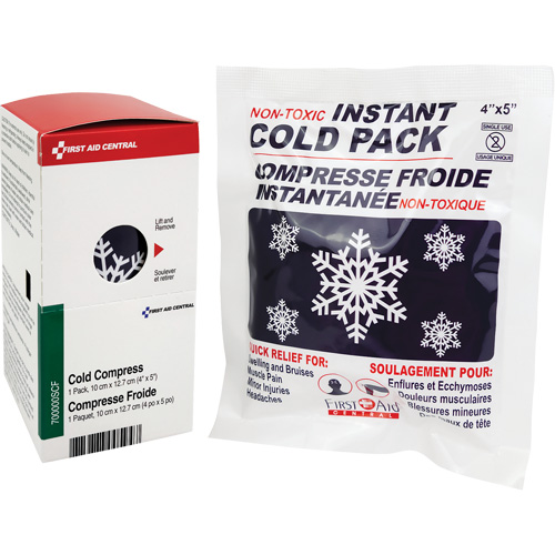Recharge de compresses instantan&eacute;es SmartCompliance, Froid, Utilisation unique, 4" x 5" St. Lawrence Industrial & Safety Supply