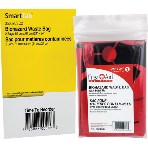 SmartCompliance&reg; Refill Waste Bags, Bio-Hazard, 24" L x 24" W St. Lawrence Industrial & Safety Supply