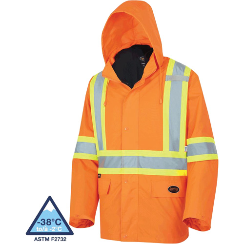 5632 Manteau 3 en 1 The Rock, Orange haute visibilit&eacute;, T-petit St. Lawrence Industrial & Safety Supply