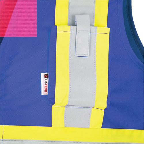 7730 FR-Tech&reg; Flame-Resistant Arc Safety Vest, Small, Royal Blue, 10 cal/cm² St. Lawrence Industrial & Safety Supply