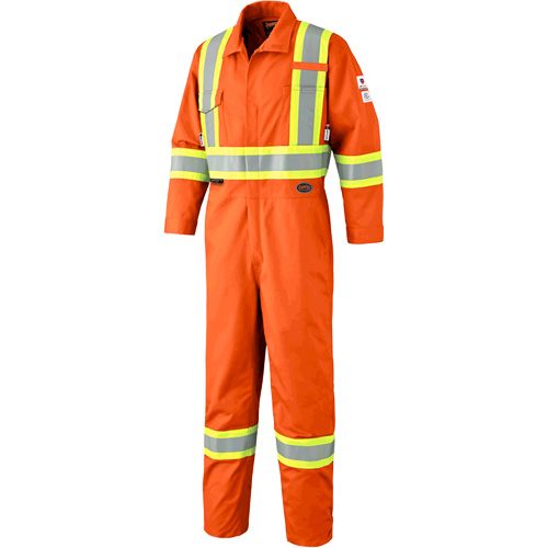 7702T Combinaison FR-Tech contre les arcs, Taille 40 (grand taille), Orange haute visibilit&eacute;, 10 cal/cm² St. Lawrence Industrial & Safety Supply
