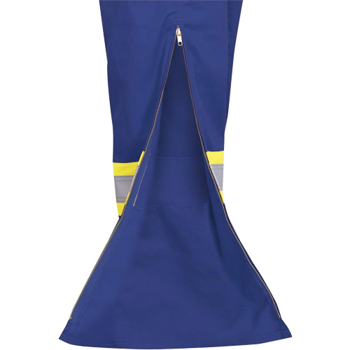 7706 FR-Tech&reg; Flame-Resistant Coverall with Leg Zippers, Size 36, Royal Blue, 9.7 cal/cm² St. Lawrence Industrial & Safety Supply