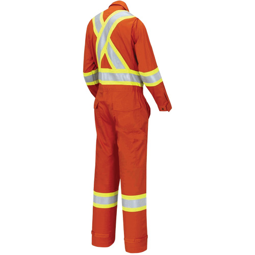 7702W Combinaison FR-Tech ignifuge/contre les arcs pour femme, Taille T-petit, Orange haute visibilit&eacute;, 10 cal/cm² St. Lawrence Industrial & Safety Supply