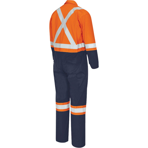 7702BB Combinaison de s&eacute;curit&eacute; FR-Tech 2 tons, Taille 36, Bleu marin/Orange, 10 cal/cm² St. Lawrence Industrial & Safety Supply