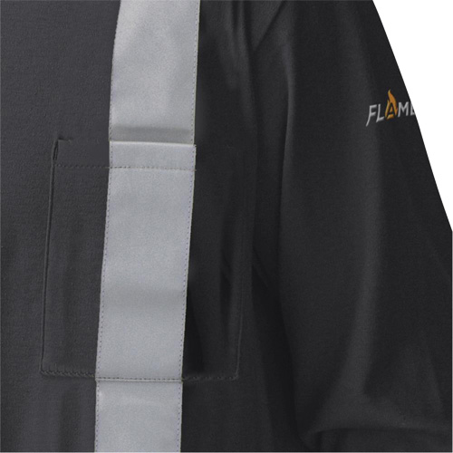 340SFA Flame-Resistant Long-Sleeved Safety Shirt, Small, Black St. Lawrence Industrial & Safety Supply