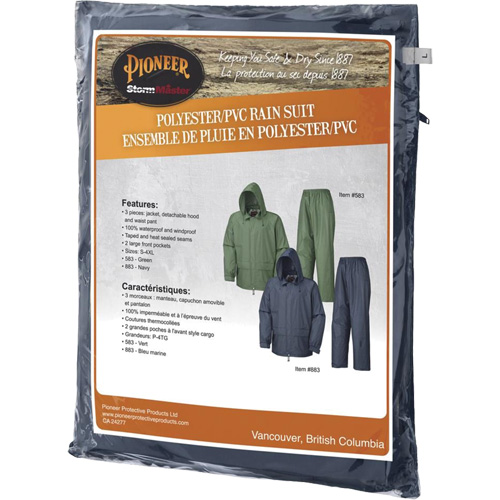 583 Rain Suit, Polyester/PVC, Small, Green St. Lawrence Industrial & Safety Supply