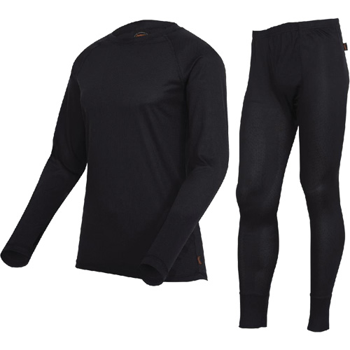 D2200A Premium Quick-Dry & Moisture-Wicking Underwear Set, Men's, X-Small, Black St. Lawrence Industrial & Safety Supply