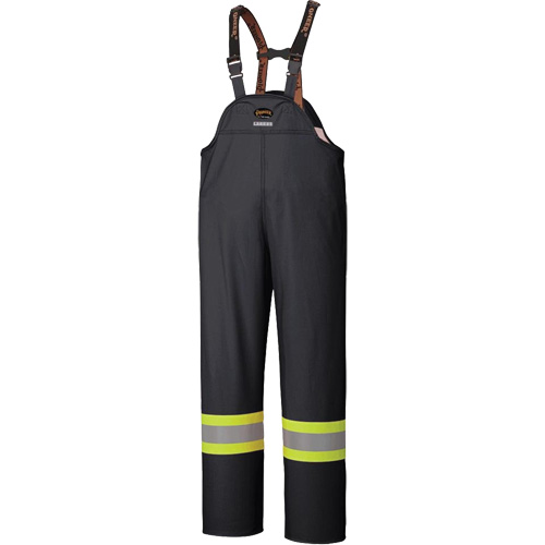 5895BK Salopettes extensibles imperm&eacute;ables et ignifuges, T-petit, Noir St. Lawrence Industrial & Safety Supply