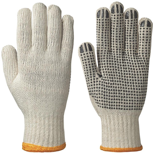501 Knitted Dotted-Palm Gloves, Poly/Cotton, Small St. Lawrence Industrial & Safety Supply