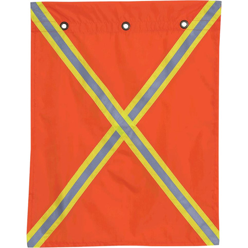 353 Flag with Reflective Tape, Polyester St. Lawrence Industrial & Safety Supply