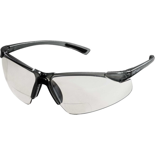 XM340RX Lunettes de s&eacute;curit&eacute; avec grossissement 2X, Lentille Transparent, Anti-&eacute;gratignures, ANSI Z87+/R&eacute;pond ou surpasse la norme CSA Z94.3 St. Lawrence Industrial & Safety Supply