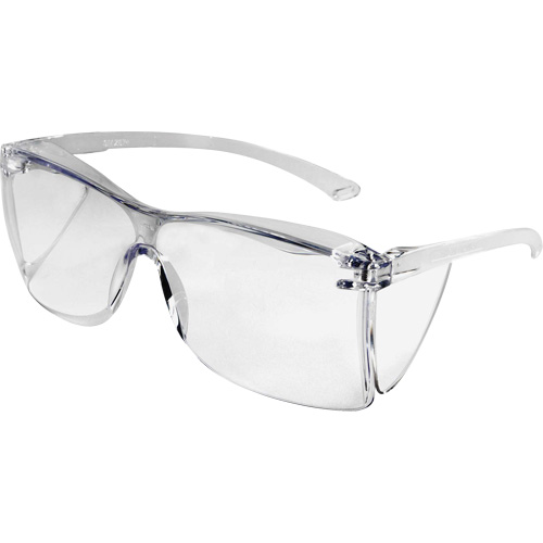 Lunettes de s&eacute;curit&eacute; OTG Guest-Gard, Lentille Transparent, ANSI Z87+/R&eacute;pond ou surpasse la norme CSA Z94.3 St. Lawrence Industrial & Safety Supply