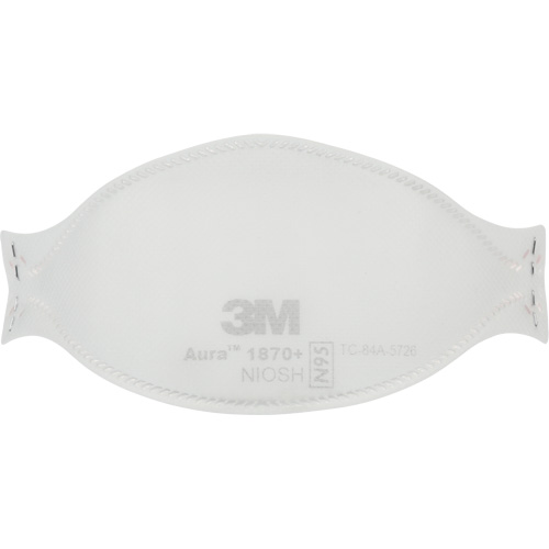 Aura Health Care Particulate Respirator & Surgical Mask 1870+, N95, NIOSH/FDA-Approved Certified St. Lawrence Industrial & Safety Supply