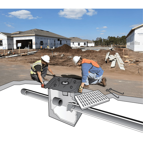 Plus Ultra-Drain Guard&reg; Catch Basin Insert, Oil & Sediment, 48" L x 36" W St. Lawrence Industrial & Safety Supply