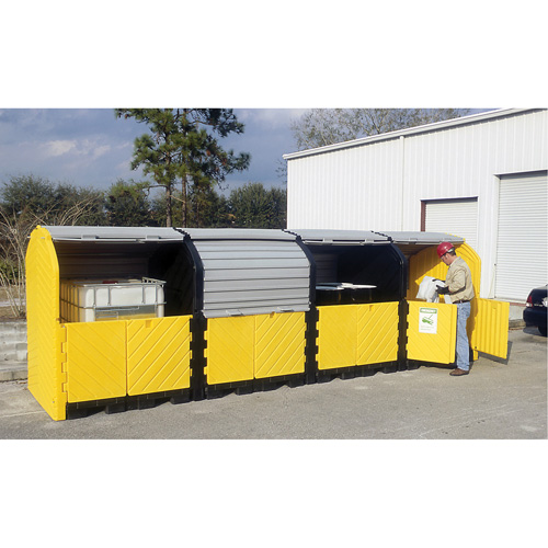 P16 Plus Ultra-Hard Top Spill Pallets&reg; without Drain, 250" L x 79" W x 62" H, 9000 lbs. Load Capacity St. Lawrence Industrial & Safety Supply