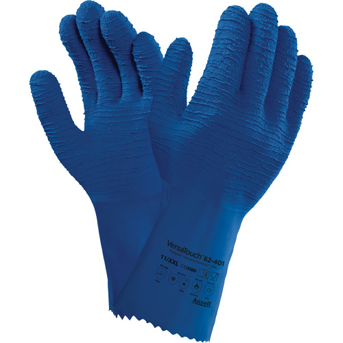 Gants Alphatec 62-401, Taille 7, 12,6" lo, Latex de caoutchouc, Doublure en Coton St. Lawrence Industrial & Safety Supply