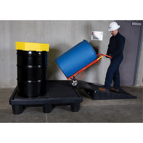 4-Drum Economy Ultra-Spill Pallet&reg;, 66 US gal. Spill Capacity, 53" x 53" x 11.8" St. Lawrence Industrial & Safety Supply