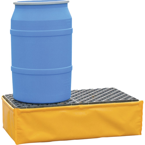 Ultra-Spill Pallet flexible, 2 barils, Capacit&eacute; de d&eacute;versement 66 gal. US, 48" x 24" x 14" St. Lawrence Industrial & Safety Supply