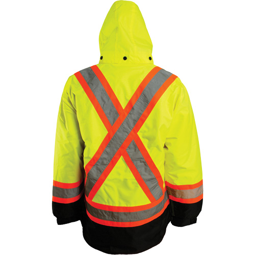 Veste 7 en 1, Polyester, Orange haute visibilit&eacute;, 2T-Grand St. Lawrence Industrial & Safety Supply