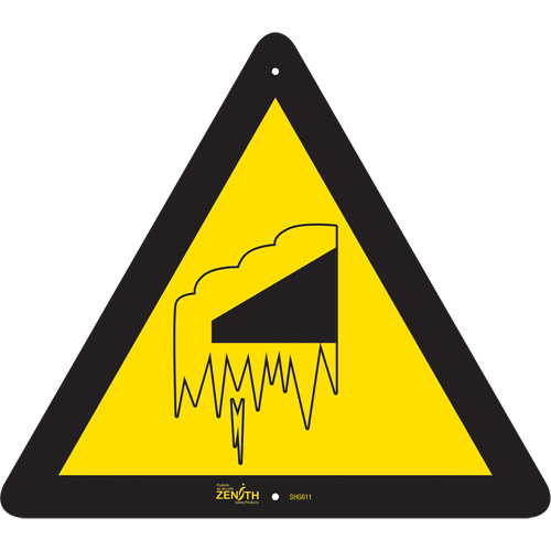 Falling Snow/Ice CSA Standard Safety Sign, 12" x 12", Aluminum, Pictogram St. Lawrence Industrial & Safety Supply