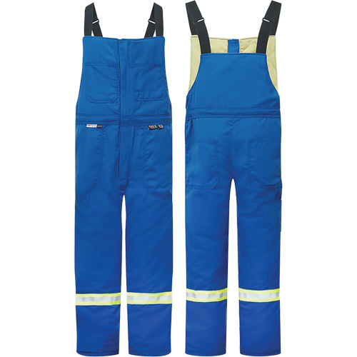 Westex&reg; DH Antistatic 6.5 oz. Flame Resistant Insulated Bib Pants, Small, Royal Blue St. Lawrence Industrial & Safety Supply