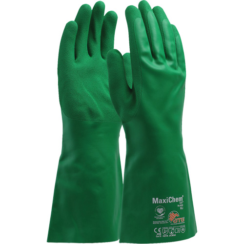 Gants r&eacute;sistants aux produits chimiques ATG MaxiChem Cut, Taille Petit, 14" lo, Nitrile St. Lawrence Industrial & Safety Supply