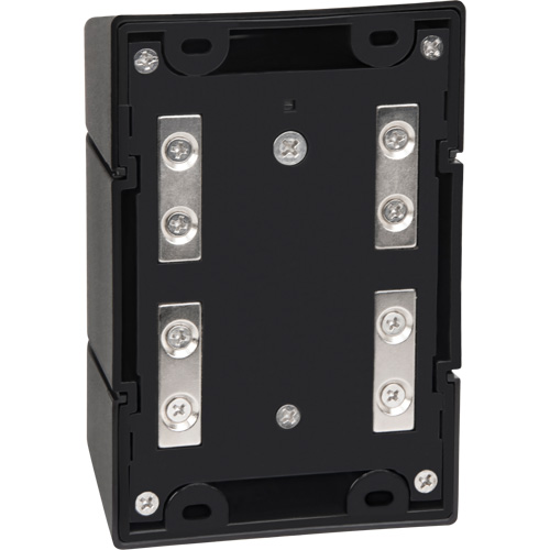 Magnetic Wall Mount Barrier with Magnetic Tape, Plastic, Magnetic Mount, 15', Black and Yellow Tape St. Lawrence Industrial & Safety Supply