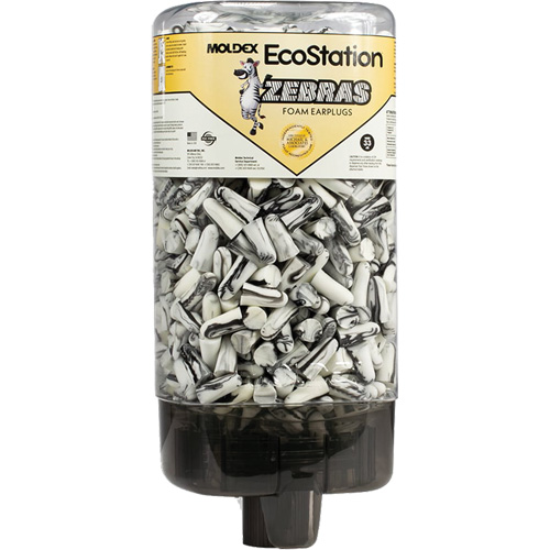 EcoStation&reg; Earplug Dispenser with Zebras Earplugs St. Lawrence Industrial & Safety Supply