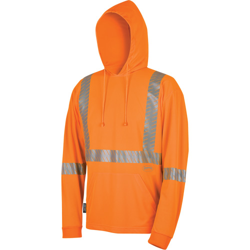 6964 Bird's-Eye Safety Hoodie, Small, High Visibility Orange St. Lawrence Industrial & Safety Supply