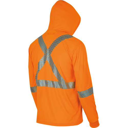 6964 Bird's-Eye Safety Hoodie, Small, High Visibility Orange St. Lawrence Industrial & Safety Supply