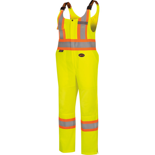 6000W Women's High-Visibility Traffic Safety Overalls, Polyester, X-Small, High Visibility Lime-Yellow St. Lawrence Industrial & Safety Supply