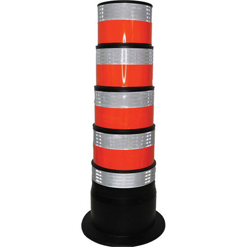 Channelizer, 47.25" High, Orange/White St. Lawrence Industrial & Safety Supply