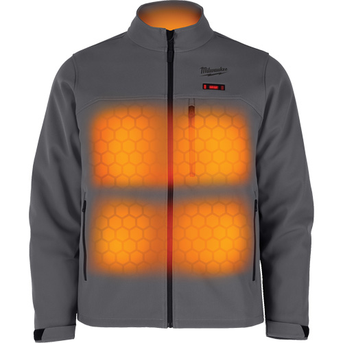 M12 Heated Toughshell Jacket (Jacket Only), Men's, Medium, Grey St. Lawrence Industrial & Safety Supply