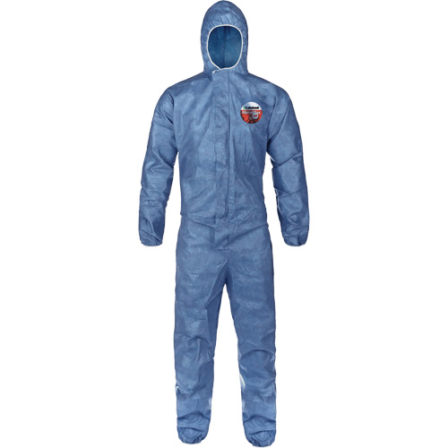 Combinaisons &agrave; capuchon, Grand, Bleu, MicroMax VP St. Lawrence Industrial & Safety Supply