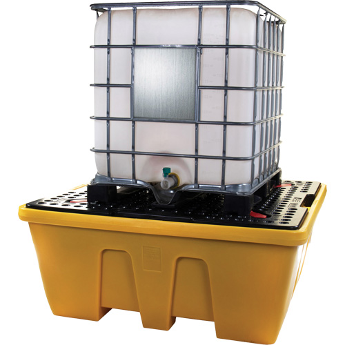 Palette de d&eacute;versements IBC, Capacit&eacute; de d&eacute;versement 333 gal. US, 66" x 66" x 27,5" St. Lawrence Industrial & Safety Supply