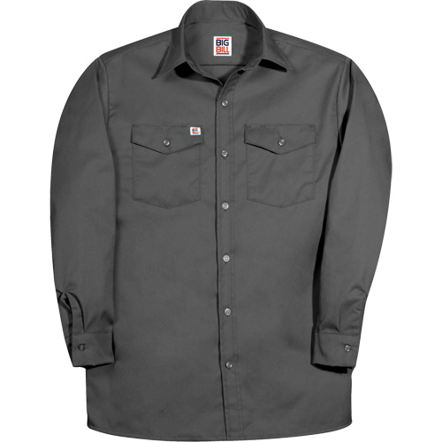 Chemise de travail &agrave; manche longue de premi&egrave;re qualit&eacute;, Hommes, 2T-Grand, Charbon St. Lawrence Industrial & Safety Supply