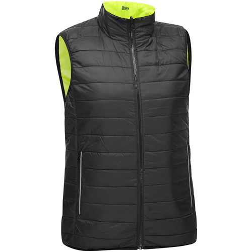 Veste bouffante, enveloppante et r&eacute;versible avec X au dos Bisley pour femmes, Jaune lime haute visibilit&eacute;, Petit, Polyester St. Lawrence Industrial & Safety Supply