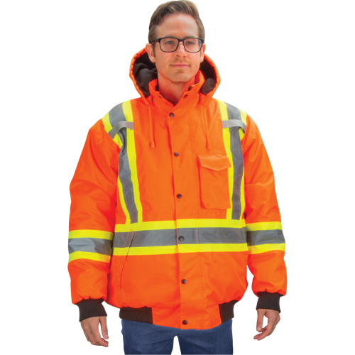 Waterproof 7-in-1 Winter Parka, High Visibility Orange, Medium St. Lawrence Industrial & Safety Supply