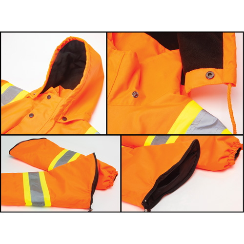 Waterproof 7-in-1 Winter Parka, High Visibility Orange, Medium St. Lawrence Industrial & Safety Supply