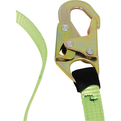 SA-54000-6 Shock Absorbing Lanyard, 6', Snap Hook Center, Snap Hook Leg Ends, Polyester St. Lawrence Industrial & Safety Supply