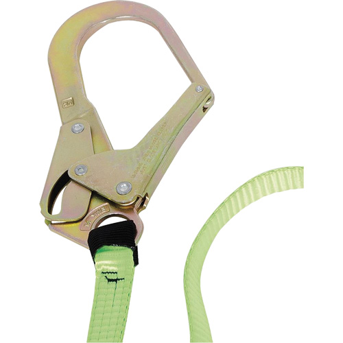 SA-54022-4 Shock Absorbing Lanyard, 4', Form Hook Center, Snap Hook Leg Ends, Polyester St. Lawrence Industrial & Safety Supply