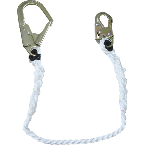 LAN-1242-4 5/8" Restraint Rope Lanyard, 1 Legs, 4', CSA Class A St. Lawrence Industrial & Safety Supply